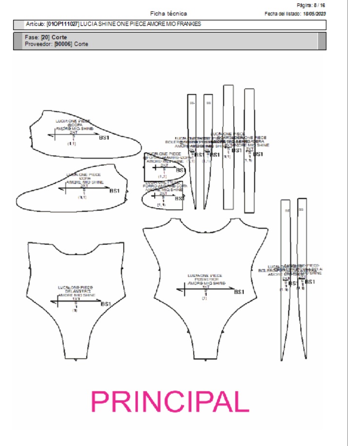 Corte tela principal