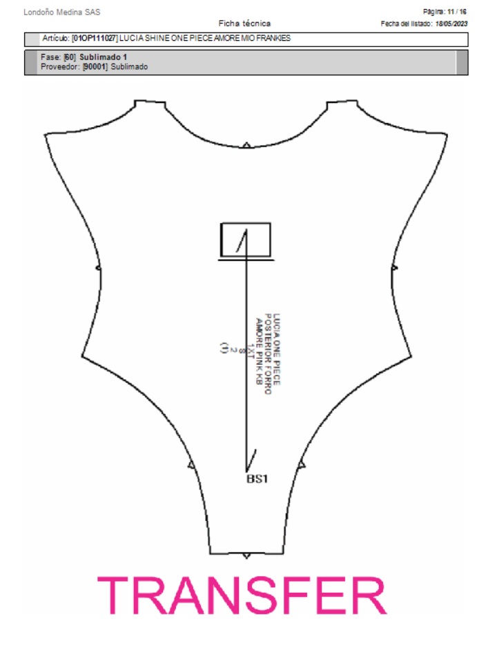 Sublimado transfer