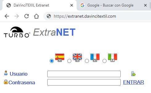 Entrada a la extranet